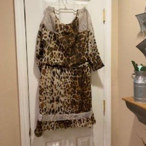 Leopard Print Dress, Size S, by bebe
